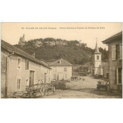 carte postale ancienne 88 VALLEE DE CELLES. Pierre Percée et Ruines Château de Salm 1926