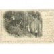 carte postale ancienne 88 VALLEE DE CELLES. Schlitteurs retour du Travail 1901 Bûcherons et luges pour le bois