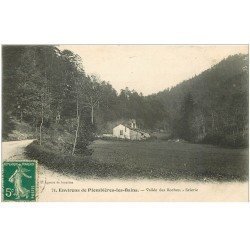 carte postale ancienne 88 VALLEE DES ROCHES. Scierie 1910