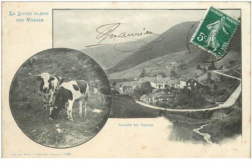carte postale ancienne 88 VALLEE DU VALTIN 1909