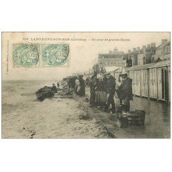 carte postale ancienne 14 LANGRUNE-SUR-MER. Un Jour de Grande Marée
