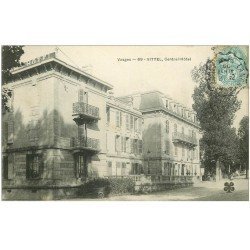 carte postale ancienne 88 VITTEL. Central Hôtel 1905