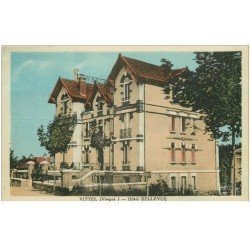carte postale ancienne 88 VITTEL. Hôtel Bellevue 1934