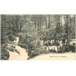carte postale ancienne 88 VOLOGNE. Groupe de Militaires 1906