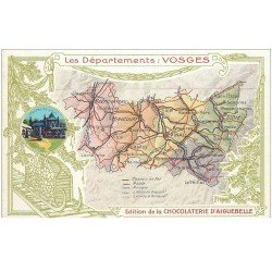 carte postale ancienne 88 VOSGES. Les Départements. Edition Chocolaterie Aiguebelle