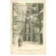 86 LIGUGE. Abbaye Saint Martin Prêtre Porte Eglise Abbatial. Fiche collée verso Premier Timbre photocopié 1903