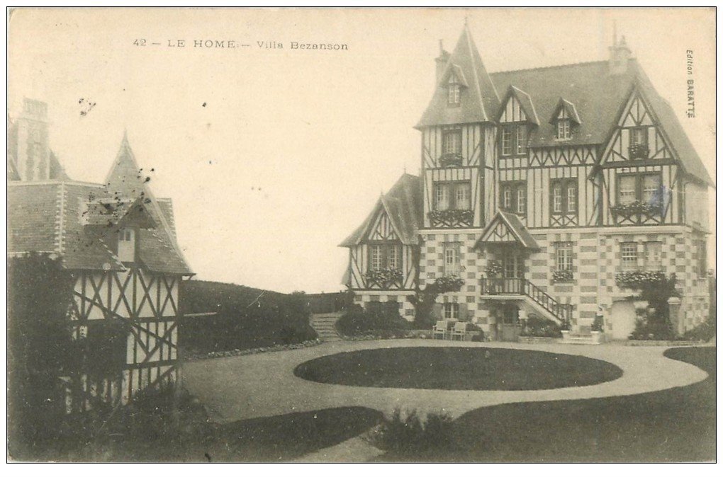 carte postale ancienne 14 LE HOME. Villa Bezanson 1911