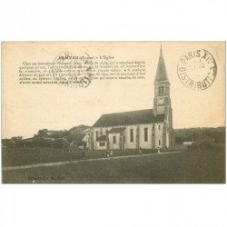 carte postale ancienne 89 ARMEAU. L'Eglise 1923 animation