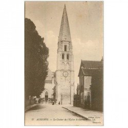 carte postale ancienne 89 AUXERRE. Clocher Eglise Saint Germain