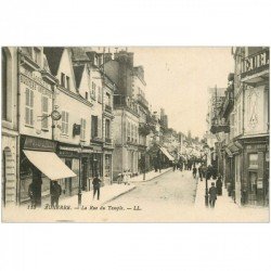 carte postale ancienne 89 AUXERRE. Horlogerie et Ebéniste Rue du Temple 1922