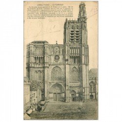 carte postale ancienne 89 AUXERRE. La Cathédrale 1923