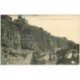 carte postale ancienne 89 AVALLON. Route des Deux Cousins et Pont 1905