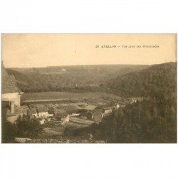 carte postale ancienne 89 AVALLON. Vue des Promenades