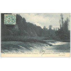 carte postale ancienne 14 LES MOULIERS-EN-CINGLAIS. Déversoir du Moulin de Brie 1904