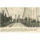 carte postale ancienne 89 CEZY. Pont suspendu l'Eglise et le Moulin