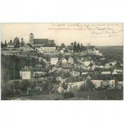carte postale ancienne 89 CHATEL CENSOIR. Le Village 1916