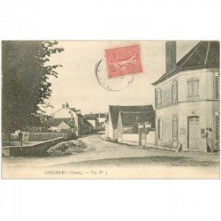 carte postale ancienne 89 CHICHERY. Le Village une Rue 1906