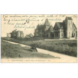 carte postale ancienne 14 LION-SUR-MER. Bout de Digue 1908