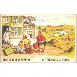 carte postale ancienne 89 COULANGES SUR YONNE. Auberge Restaurant Le Chalet 1961