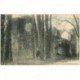 carte postale ancienne 89 DIXMONT. Personnage aux ruines du Prieuré de l'Enfourchure 1908