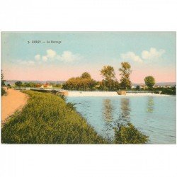 carte postale ancienne 89 GURGY. Le Barrage