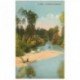 carte postale ancienne 89 HERY. Le Serein aux Beaudières avec ramasseur de Sable ou Vase