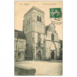 carte postale ancienne 89 JOIGNY. Eglise Saint André 1911