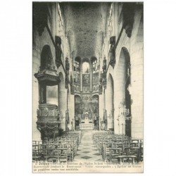 carte postale ancienne 89 JOIGNY. Eglise Saint Jean Autel et Chaire