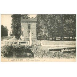 carte postale ancienne 14 LION-SUR-MER. Château Entrée