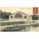 carte postale ancienne 89 JOIGNY. Le Marché Couvert et Péniche 1907