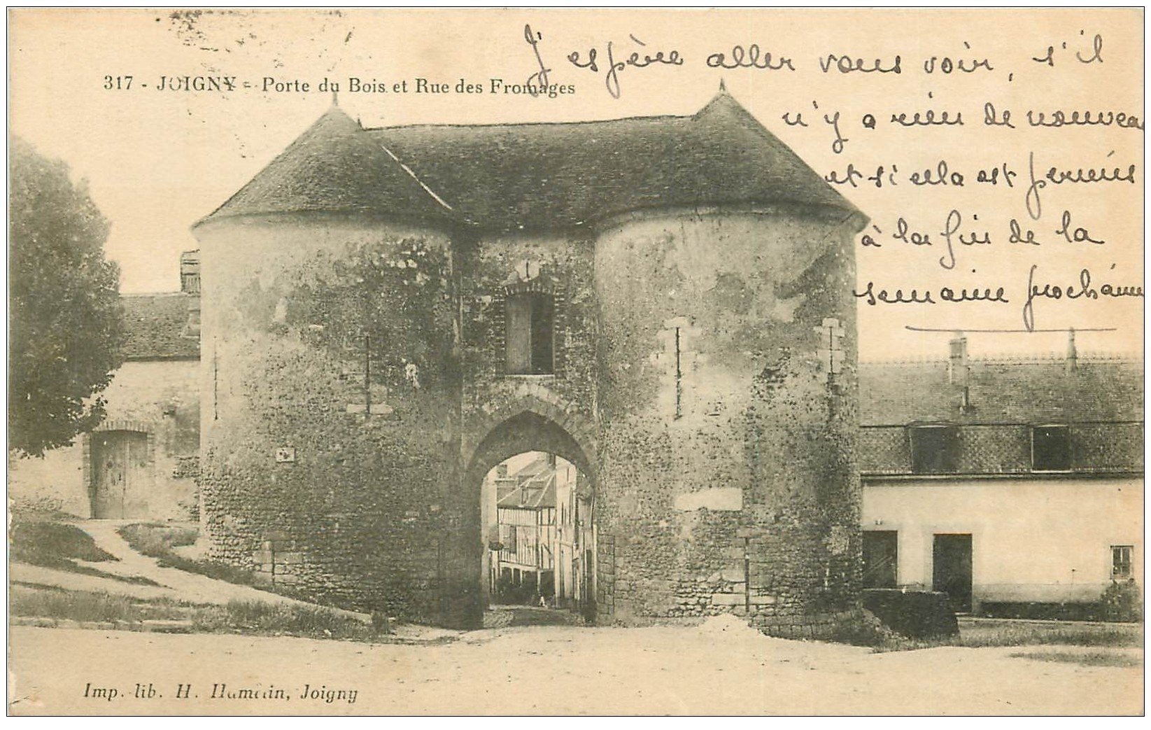 89 Joigny Porte Du Bois Rue Des Fromages 1916