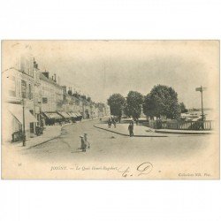 carte postale ancienne 89 JOIGNY. Quai Henri Ragobert 1903 Pâtisserie Boulangerie