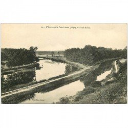 carte postale ancienne 89 JOIGNY. Yonne et Canal Joigny Saint Aubin
