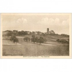 carte postale ancienne 89 MONT SAINT SULPICE. Vue du Village 1939