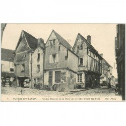 carte postale ancienne 89 NOYERS SUR SEREIN. Place Petite Etape aux Vins