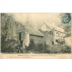 carte postale ancienne 89 NOYERS. Ruines ancien Moulin d'Eiglard 1908