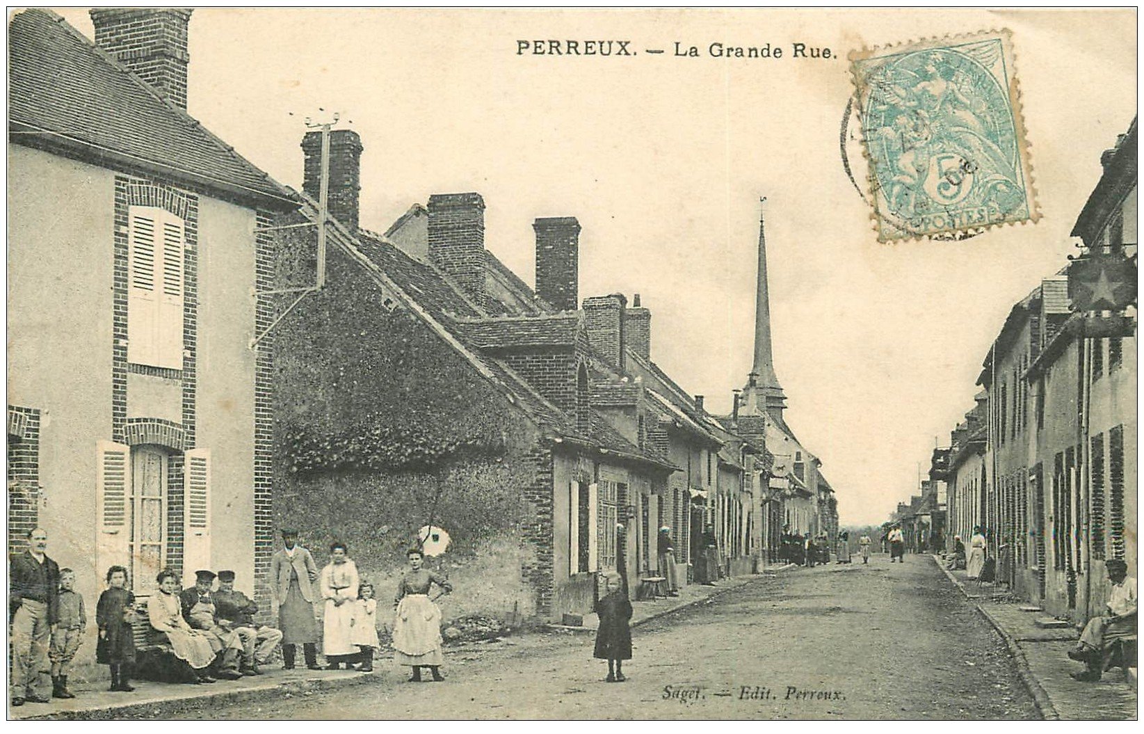 89 PERREUX. La Grande Rue 1906