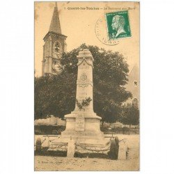 carte postale ancienne 89 QUARRE LES TOMBES. Monument aux Morts 1925