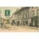 89 RAVIERES. Rue Gomard Boulanger Guinot, Facteur et attelage, Alimentation Moderne et Chausseur