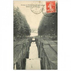 carte postale ancienne 89 ROGNY. Les Ecluses 1927