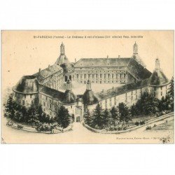 carte postale ancienne 89 SAINT FARGEAU. Château 1928
