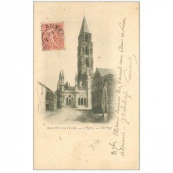 carte postale ancienne 89 SAINT PERE SOUS VEZELAY. L'Eglise 1905