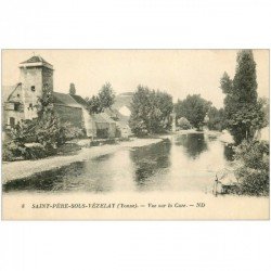 carte postale ancienne 89 SAINT PERE SOUS VEZELAY. Vue sur la Cure