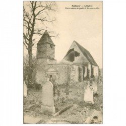 carte postale ancienne 89 SALIGNY. L'Eglise et Cimetière