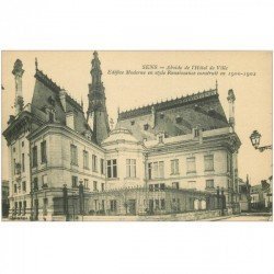 carte postale ancienne 89 SENS. Abside Hôtel de Ville