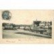 carte postale ancienne 89 SENS. Attelage pour déchargement de Péniche au Port 1904