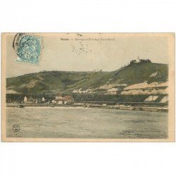 carte postale ancienne 89 SENS. Barrage et Ermitage Saint Bond 1904
