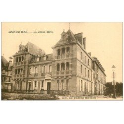 carte postale ancienne 14 LION-SUR-MER. Le Grand Hôtel