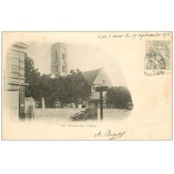 carte postale ancienne 14 LION-SUR-MER. L'Eglise 1902