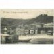 carte postale ancienne 89 SENS. Personnage assis au Barrage et Montagne Saint Bond 1915